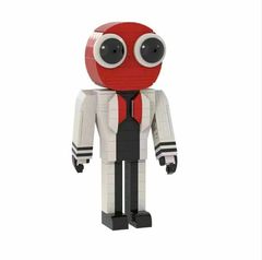 在庫整理★レインボーフレンズ ブロック玩具 4色セット（赤・緑・紫・オレンジ）
