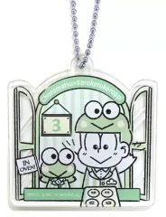【中古】キーホルダー・マスコット(キャラクター) チョロ松×けろけろけろっぴ(窓) 「おそ松さん×サンリオキャラクターズカフェ アクリルキーホルダー」 大阪＆名古屋＆福岡限定