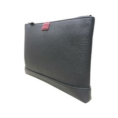 ACATE アカーテ バッグ メンズ / SACCHETTO-M BLACK サケット シュリンクレザー クラッチバッグ ジップポーチ ブラック / イタリア ブランド B5サイズ
