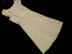 BARNEYS NEW YORK バーニーズ ニューヨーク ドット柄 ワンピース size2/アイボリーｘ黒 ■◆ レディース