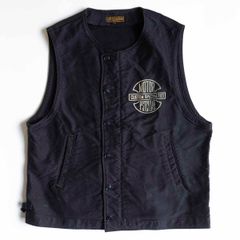 【サイズ44】FREEWHEELERS UNION SPECIAL OVERALLS【MOTOR PSYCLONE GARAGE DECK WORKER VEST】ベスト フリーホイーラーズ 25050465