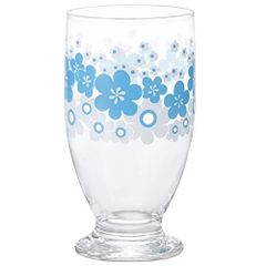 アデリア(ADERIA) アデリアレトロ 台付きグラス 花の輪 335ml 化粧