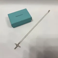 【極美品】ティファニー　スモールクロスネックレス　シルバー925 TIFFANY&Co.】ティファニー スモール クロス ネックレス