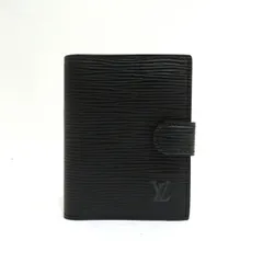     中古 美品 ルイヴィトン 手帳カバー ミニアジェンダ エピ アドレス帳付き R20072 Aランク ブラック 黒 LOUISVUITTON 【送料無料】【西神店】