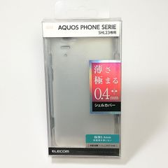 au AQUOS SHL23専用 シェルカバー・薄型/クリア ◆未使用