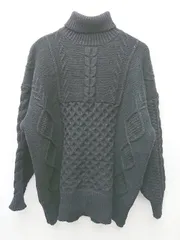 ◇ ⊇ select MOCA セレクト モカ タートルネック 長袖 ニット セーター サイズF ブラック レディース P  【1409250004148】