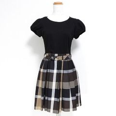 ブルーレーベルクレストブリッジ❤︎可愛いチェックワンピース 38