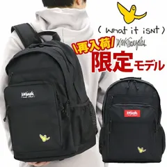 （What it isNt） MarkGonzales マークゴンザレス ゴンズ リュック 限定モデル リュックサック バックパック デイパック 通勤 通学 部活 旅行 アウトドア カバン バッグ メンズ レディース ユニセックス 黒リュック