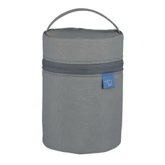 象印 スープジャーポーチ Sサイズ(250?400ml用) 【持ち運びに便利】 保温力UP カトラリーポケット付き 本体丸洗いOK お弁当ポーチ クラウドグレー SW-PC01-HM