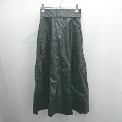 ◇ ⊆ ViS ビス レザー 裏起毛 ロング丈 マーメイド スカート サイズS ブラック レディース E  【1503040000782】