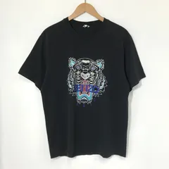 KENZO Tシャツ 半袖　カットソー プリント ロゴ タイガー TEE クルーネック カジュアル 古着 メンズ XLサイズ ケンゾー トップス A13933◆