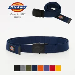 【新品・未使用】 GIベルト レディース ブランド Dickies ディッキーズ ガチャベルト カジュアル おしゃれ 幅 30mm 130 かっこいい 可愛い 穴なし ロング 長め 大きいサイズ カラーベルト ネイビー 紺 DS0253Z-CPMR1のサムネイル