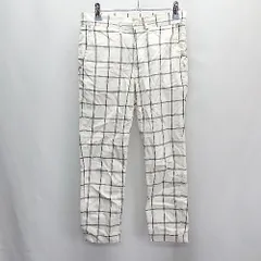 ◇ D.M.G. ドミンゴ テーパードパンツ サイズSS ホワイト グレー レディース E  【1405140017588】