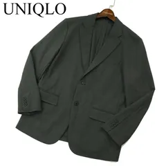 22AW★ UNIQLO ユニクロ 通年 感動ジャケット★ 2WAYストレッチ ウールライク テーラード ジャケット Sz.M　メンズ グレー