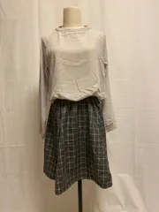 【新品•未使用•タグ付き】earth music&ecology アースミュージックアンドエコロジー チェックドッキングワンピース