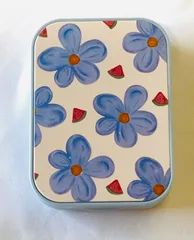 【新品】ソフトコンタクトレンズケース 持ち運び収納ケース 花柄その1のサムネイル