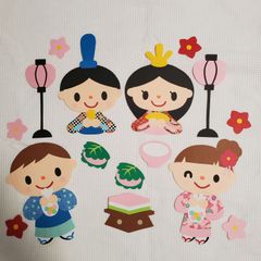 壁面飾り 壁面製作 3月 ひなまつり 雛祭り おひなさま 幼稚園 保育園