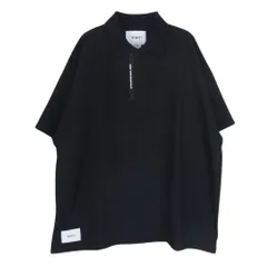 WTAPS ダブルタップス 23SS 231ATDT-CSM35 PARALLEL / SS / POLY ハーフジップ 半袖 ポロシャツ ブラック系 02【極上美品】【中古】のサムネイル