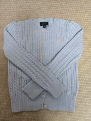 Ralph Lauren(ラルフローレン) ポロ ケーブル ニット カーディガン 6X 状態良好