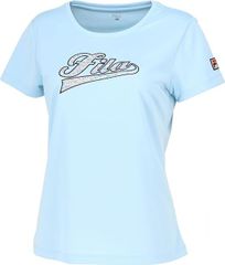FILA フィラ アップリケTシャツ  半袖 テニスウェア レディース (VL2808) 24SS
