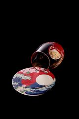 日本の美技　さくら富士　相補　朝富士（木箱入）