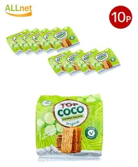 焼きココナッツ クラッカー 150g×10個セット トップ ココ ココナッツクラッカー オリジナルフレーバー ベトナム産 BANH DUA NUONG TOPCOCOのサムネイル