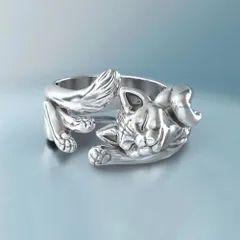 【在庫限り】【普通郵便発送】 リング 猫 ネコちゃん ーVer2ー キャット CAT 指輪 アクセサリー