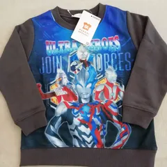 ウルトラヒーローズ 　ウルトラマンブレーザー　裏毛トレーナーティガ、セブン　ER8949　グレー　110cm/120cm/130cm