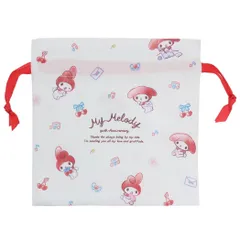 【メール便】マイメロディ 巾着袋 リボンフラット巾着 マイスウィートメモリーズ サンリオ ティーズファクトリー きんちゃくポーチ 小物入れ キャラクター グッズ 