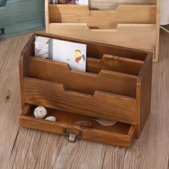 T573　小引き出し2点/判子入れ/アンティーク/古道具/収納/道具箱/小物入/41523 アンティーク（レターケース・デスクトレー｜机上収納・整理