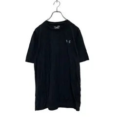 UNDER ARMOUR 半袖 ロゴTシャツ S ブラック アンダーアーマー クルーネック スポーツウェア 古着卸 アメリカ仕入 a605-7458