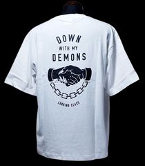 LURKING CLASS ラーキングクラス Tシャツ (DOWN WITH MY DEMONS) by sketchy tank カラー：ホワイト 4,840円(内税)