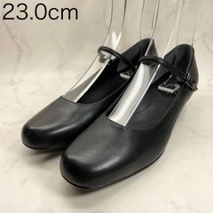 【新品 訳あり】イング　ストラップ付 スクエアトゥパンプス　23.0ｃｍ　黒