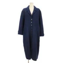 シャネル CHANEL チェスター コート ロング ウール 99A P14333V08014 紺 ネイビー 44 アウター ☆AA★のサムネイル