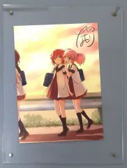 ゆるゆりサイン入り複製原画 大室家 直筆サイン サイン入り複製原画 ゆるゆり 直筆イラスト