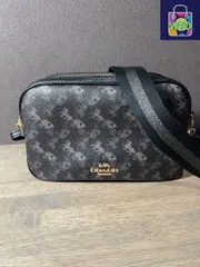 ほぼ未使用　COACH ショルダーバッグ/PVC/GRY/総柄/91109