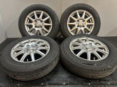 【BS ECOPIA EP150 155/70R13】夏タイヤ【DUNLOP AIRNOVA エアノヴァ 13インチ 4J4HPCD100+45】バリ溝 エブリィ等　(MTB812)