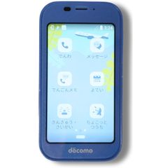 キッズケータイ SH-03M ブルー 子ども GPS 見守りドコモ SIMロック解除済み 防犯ブザー 防水防塵耐衝撃