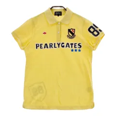 サイズ：1 PEARLY GATES パーリーゲイツ  フロントロゴ 半袖ポロシャツ  イエロー系 [240101447987] ゴルフウェア レディース ストスト