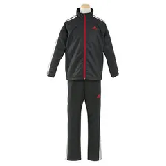 【新品】【J120サイズのみ】adidas(アディダス) キッズ・ジュニア 上下セット ジャージー 53 TCOS SPORTS ブライトツイルスーツ 上下セット ブラック BCS91-AH8059-J120