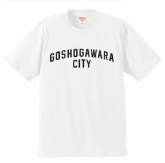 GOSHOGAWARA CITY Tshirt ホワイト／ブラック　おまけ付き