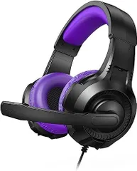 PC用ゲーミングヘッドセットヘッドホン 軽量 ノイズ低減 ヘッドフォン マイク付き 有線3.5mm 在宅勤務 オフィス PS4 Switch スマートフォンiPad PS5 対応 男女兼用プレゼント