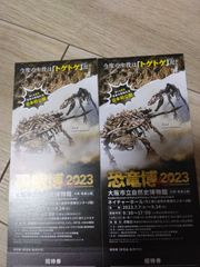 恐竜博2023　チケット　ペア