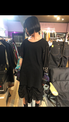 BLACK Scandal Yohji Yamamoto ブラックスキャンダルヨウジヤマモト シャツスリーブTシャツ ロングTシャツ HV-T49-870 サイズ3 ブラック　FK
