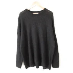 美品 21AW SACRA サクラ モヘアブレンド クルーネック 長袖 ドロップショルダー オーバーサイズ ニット セーター 38 ブラック レディース 古着 中古 美品 21AW SACRA サクラ モヘアブレンド クルーネック 長袖