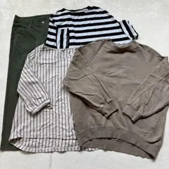 【まとめ売り】CLOSSHI クロッシー しまむら 4点セット レディース Lサイズ ボーダー ストライプ アースカラー シンプル カジュアル