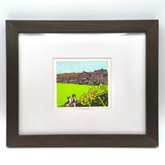 未使用BIN KASHIWA 絵画 カラフルな風景画 ゴルフ - メルカリ