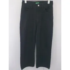 ◇ UNITED COLORS OF BENETTON ユナイテッド カラーズ オブ ベネトン ワイド パンツ サイズXS ブラック レディース  【中古】 【1204070000826】
