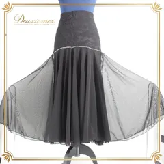 社交ダンス 衣装 スタンダード スカート レッスンウェア 女性用 レディース オールシーズン 黒 ラインストーン ブラック系 透け感 花柄 レース シック ショートスカート フィット感 おしゃれ ダンス練習 ステージ衣装 エレガント カジュアル 伸縮性