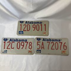USA ライセンスプレート 3枚セット　ナンバープレート　ヴィンテージ　A